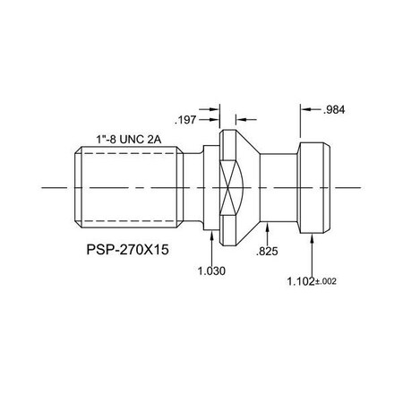 Tj Davies Co Solid Retention Knob PSP-270X15